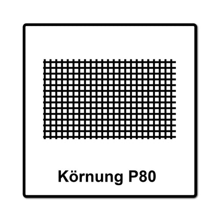 Mirka ABRANET 70x198mm Puño P80, 200ud. (4x5415005080)