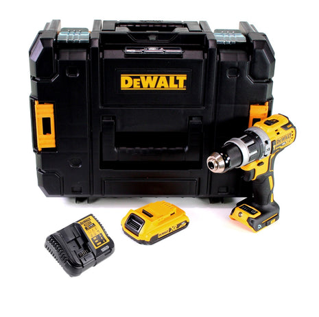 Taladro percutor inalámbrico Dewalt DCD 797 D1 18V sin escobillas + 1x batería 2.0Ah + cargador + TSTAK