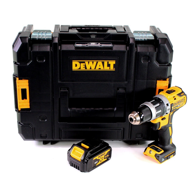 Taladro percutor inalámbrico Dewalt DCD 797 NT 18V sin escobillas + 1x batería 4.0Ah + TSTAK - sin cargador