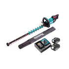 Cortasetos inalámbrico Makita DUH 751 RG 18V 75 cm sin escobillas + 2x batería recargable 6,0Ah + cargador