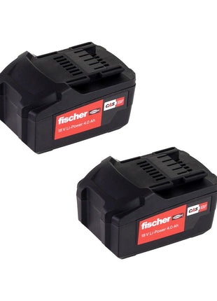 Fischer Akku Set 18V mit 2x FSS-B Li-Ion Akku 18V 4,0 Ah ( 552930 ) CAS Partner - Toolbrothers