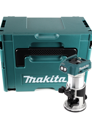 Fresadora multifuncional a batería Makita DRT 50 ZJ 18 V sin escobillas + inserto + Makpac