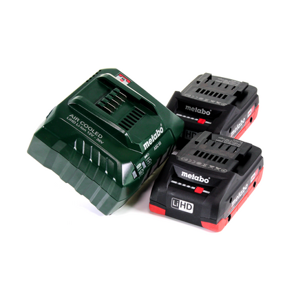 Martillo combinado a batería Metabo KHA 18 LTX 18V 2.2J SDS Plus + 2x baterías 4.0 Ah + cargador + metaBOX (600210800)