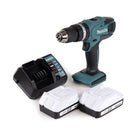 Taladro percutor inalámbrico Makita HP 457 DWE 18V 42Nm Serie G + 2x baterías 1,5Ah + cargador - sin estuche