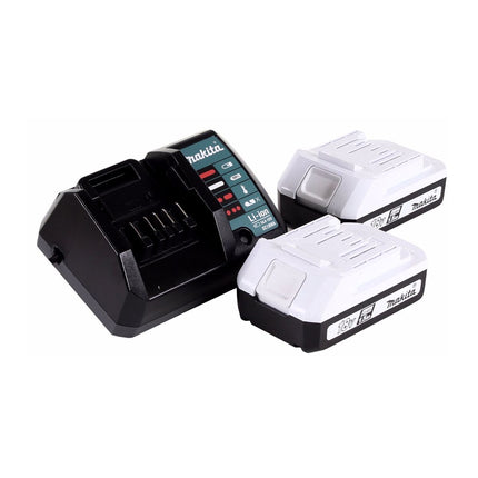 Taladro percutor inalámbrico Makita HP 457 DWE 18V 42Nm Serie G + 2x baterías 1,5Ah + cargador - sin estuche