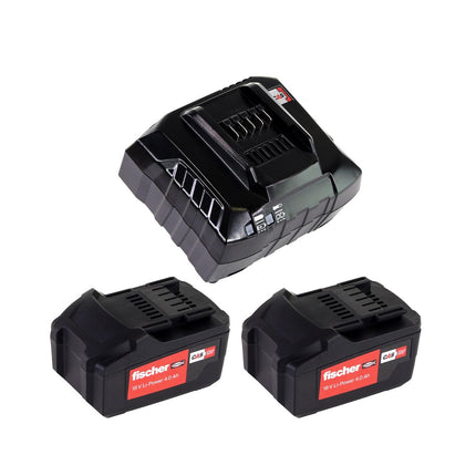 Fischer FSS 18V 400 BL Atornillador de impacto inalámbrico 1/2" 400Nm sin escobillas set 3 (552926) + 2x batería 4.0Ah + cargador + L-Boxx