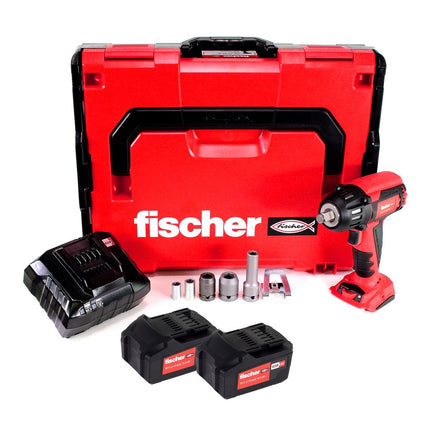 Fischer FSS 18V 400 BL Atornillador de impacto inalámbrico 1/2" 400Nm sin escobillas set 3 (552926) + 2x batería 4.0Ah + cargador + L-Boxx