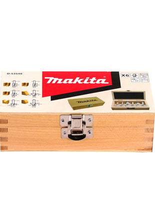 Fresadora multifuncional inalámbrica Makita DRT 50 Z 18V solo sin escobillas + juego de fresas 8 mm 6 piezas - sin batería, sin cargador