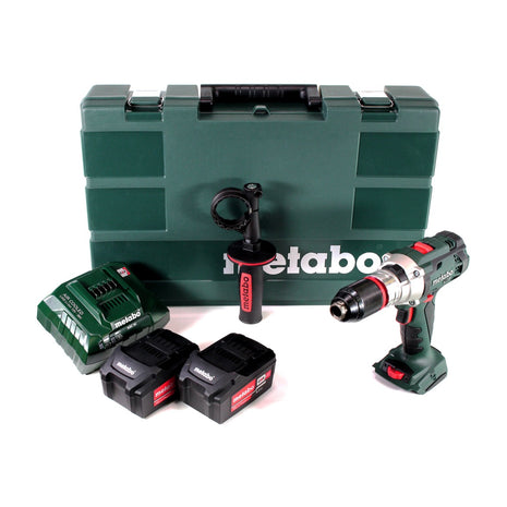 Metabo SB 18 LTX Impuls taladro percutor inalámbrico 18V 110 Nm + 2x baterías 5,2 Ah + cargador + maletín (602192650)