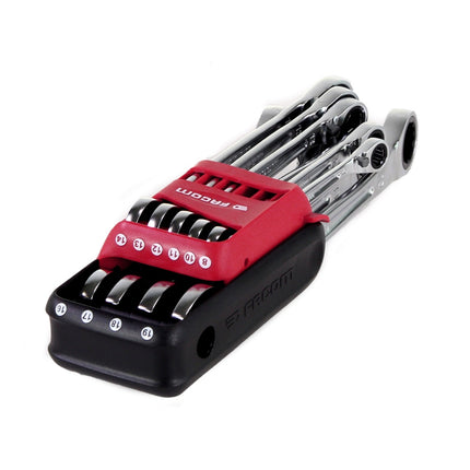 Facom 467B.JP10 Juego de llaves mixtas con trinquete métricas / 10 unidades