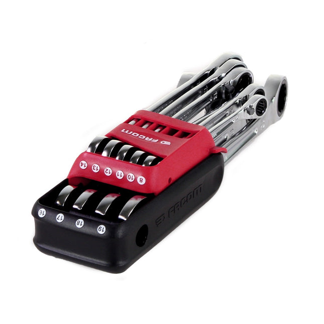 Facom 467B.JP10 Juego de llaves mixtas con trinquete métricas / 10 unidades