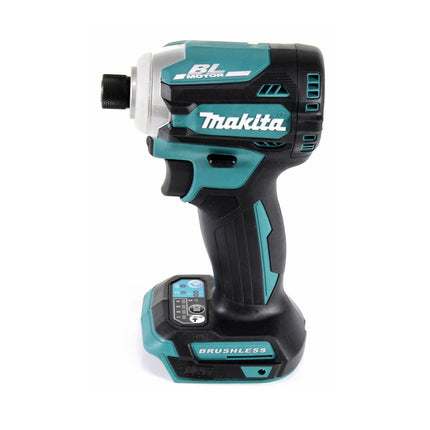 Makita DTD 171 SFX4 llave de impacto a batería 18 V 180 Nm 1/4" sin escobillas + 1x batería 3,0 Ah + cargador + juego de brocas de 70 piezas + estuche