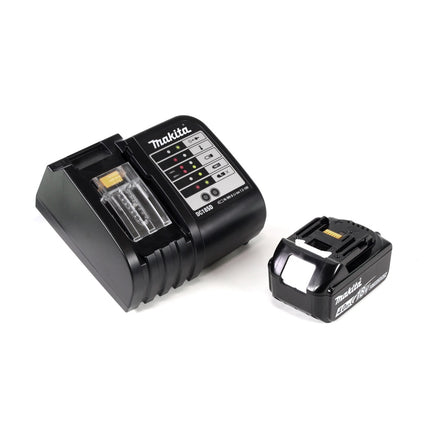 Taladro percutor inalámbrico Makita DHP 482 W SMX4 18 V 62 Nm + 1x batería 4,0Ah + cargador + 70 piezas. Juego de brocas + estuche