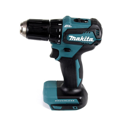 Taladro atornillador inalámbrico Makita DDF 483 SFX4 18 V 40 Nm sin escobillas + 1x batería 3,0 Ah + cargador + 70 piezas. Juego de brocas + estuche