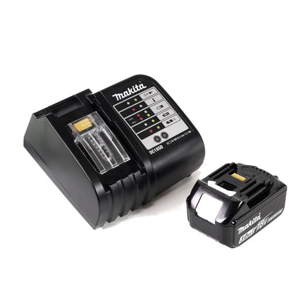 Taladro atornillador inalámbrico Makita DDF 483 SFX4 18 V 40 Nm sin escobillas + 1x batería 3,0 Ah + cargador + 70 piezas. Juego de brocas + estuche