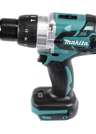 Taladro percutor inalámbrico Makita DHP 481 SFX4 18 V 115Nm + 1x batería 3,0Ah + cargador + 70 piezas. Juego de brocas + estuche