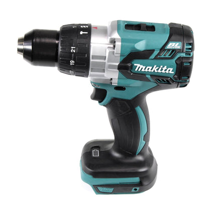 Taladro percutor inalámbrico Makita DHP 481 STX4 18 V 115Nm + 1x batería 5,0Ah + cargador + 70 piezas. Juego de brocas + estuche