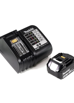 Taladro percutor inalámbrico Makita DHP 453 SFX4 18 V 42Nm + 1x batería 3.0Ah + cargador + 70 piezas. Juego de brocas + estuche