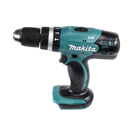 Taladro percutor inalámbrico Makita DHP 453 SMX4 18 V 42Nm + 1x batería 4,0Ah + cargador + 70 piezas. Juego de brocas + estuche