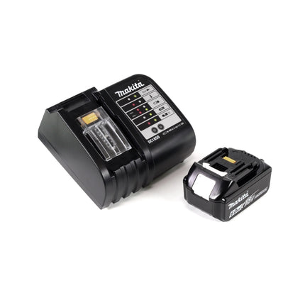 Taladro percutor inalámbrico Makita DHP 453 SGX4 18 V 42Nm + 1x batería 6,0Ah + cargador + 70 piezas. Juego de brocas + estuche