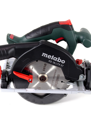 Metabo KS 18 LTX 57 Akumulatorowa pilarka tarczowa 18 V 165 x 20 mm + 2x akumulator 5,2 Ah + ładowarka + Metaloc ( 601857700 )