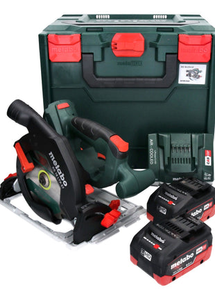 Metabo KS 18 LTX 57 Akku Handkreissäge 18 V 165 mm + 2x Akku 8,0 Ah + Ladegerät + metaBOX ( 601857810 ) - Toolbrothers