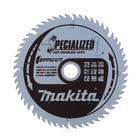 Makita CCXF16556EL Hoja de sierra SPECIALIZED EFFICUT 165 x 20 x 1,45 mm (B-57320) 56 dientes para madera, laminado y plástico