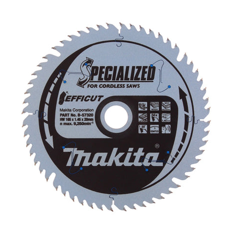 Makita CCXF16556EL Lama per sega SPECIALIZED EFFICUT / 165 x 20 x 1,45 mm / 56 Denti / per legno, laminato, plastica ( B-57320 )