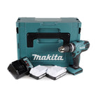 Makita HP 457 DWEJ taladro percutor inalámbrico 18V 42Nm Serie G + 2x baterías 1,5Ah + cargador + inserto + Makpac