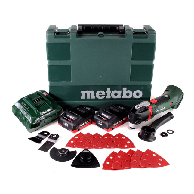 Metabo MT 18 LTX multiherramienta a batería 18V + 2x baterías 4.0Ah + cargador + maletín