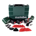 Metabo MT 18 LTX multiherramienta a batería 18V + 2x baterías 5.2Ah + cargador + estuche