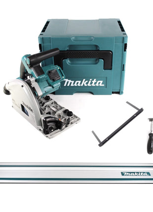 Makita DSP 600 ZJ Akku Tauchsäge 36V (2x 18V) Brushless + Führungsschiene + Schraubzwingen + Parallelanschlag ( 165447-6 ) + Makpac - ohne Akku, ohne Ladegerät