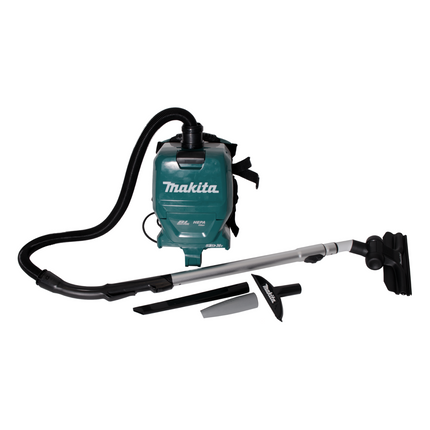 Aspirador de mochila a batería Makita DVC 261 FX15 36V (2x 18V) 2L sin escobillas + 2x batería 3.0Ah - sin cargador