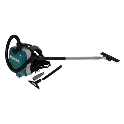 Aspirador de mochila a batería Makita DVC 261 TX15 36V (2x 18V) 2L sin escobillas + 2x batería 5.0Ah - sin cargador