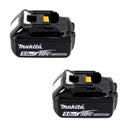 Aspirador de mochila a batería Makita DVC 261 TX15 36V (2x 18V) 2L sin escobillas + 2x batería 5.0Ah - sin cargador