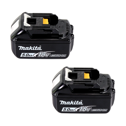 Makita DVC 261 RTX15 aspirador de mochila a batería 36V (2x 18V) 2L sin escobillas + 2x batería 5.0Ah + cargador