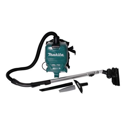 Makita DVC 261 PTX15 aspirador de mochila a batería 36V (2x 18V) 2L sin escobillas + 2x batería 5.0Ah + cargador