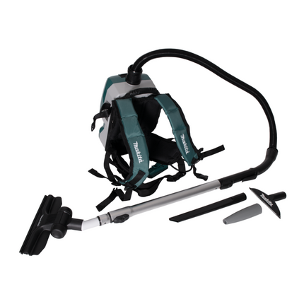Aspirador de mochila a batería Makita DVC 261 GX15 36V (2x 18V) 2L sin escobillas + 2x batería 6.0Ah - sin cargador