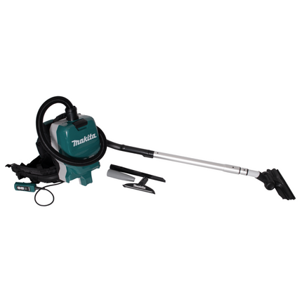 Aspirador de mochila a batería Makita DVC 261 GX15 36V (2x 18V) 2L sin escobillas + 2x batería 6.0Ah - sin cargador