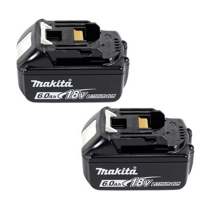 Aspirador de mochila a batería Makita DVC 261 GX15 36V (2x 18V) 2L sin escobillas + 2x batería 6.0Ah - sin cargador