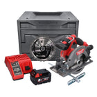 Sierra circular a batería Milwaukee M18 CCS55-501M 18 V 165 mm + 1x batería 5,0 Ah + cargador + hoja de sierra + M-Box