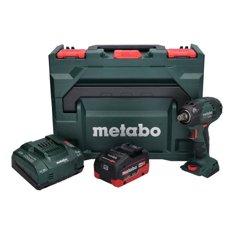 Metabo SSW 18 LTX 300 BL Atornillador de impacto a batería 18 V 300 Nm 1/2" sin escobillas + 1x batería 8,0 Ah + cargador + metaBOX