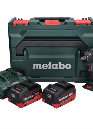 Metabo SSW 18 LTX 300 BL Atornillador de impacto a batería 18 V 300 Nm 1/2" sin escobillas + 2x batería 8,0 Ah + cargador + metaBOX