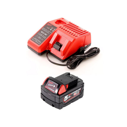 Milwaukee M18 CID-501M llave de impacto inalámbrica 18V 180Nm 1/4" brushless + 1x batería 5.0Ah + cargador + juego de puntas 32 piezas + M-Box