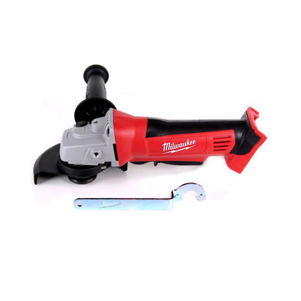 Amoladora angular a batería Milwaukee HD18 AG-125-501M 18V 125mm + 1x batería 5.0Ah + cargador + 25x discos de corte + 5x discos abrasivos + M-Box