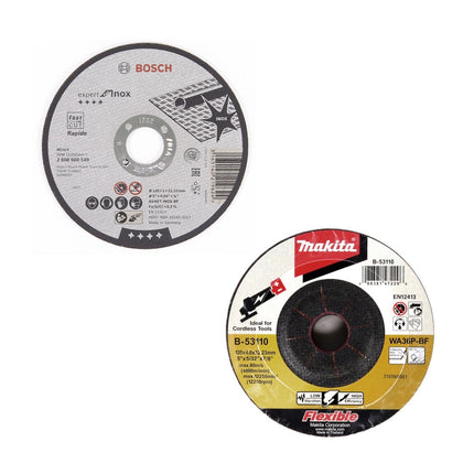 Amoladora angular a batería Milwaukee HD18 AG-125-501M 18V 125mm + 1x batería 5.0Ah + cargador + 25x discos de corte + 5x discos abrasivos + M-Box