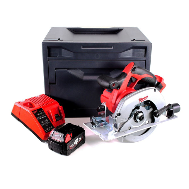 Sierra circular de mano a batería Milwaukee HD18CS-401M 18V 165 mm + 1x batería 4.0Ah + cargador + M-Box