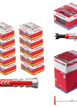 Fischer Profibox DUO-Line con 1000 piezas DUOPOWER 6x30mm + 50 piezas DUOTEC 10 + 50 piezas DUOBLADE (553667)