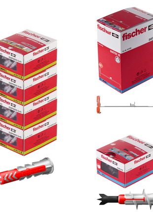 Fischer Profibox DUO-Line con 400 piezas DUOPOWER 8x40mm + 50 piezas DUOTEC 10 + 50 piezas DUOBLADE (553668)