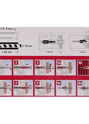 Fischer Profibox DUO-Line con 150 piezas DUOPOWER 10x50mm + 50 piezas DUOTEC 10 + 50 piezas DUOBLADE (553669)